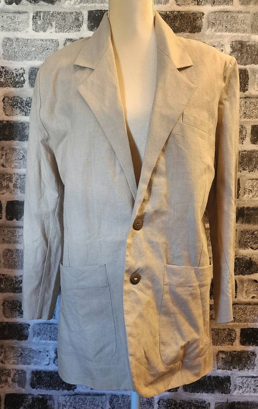 Jus Naturale Men's Hemp / Cotton Blend Blazer Size Small